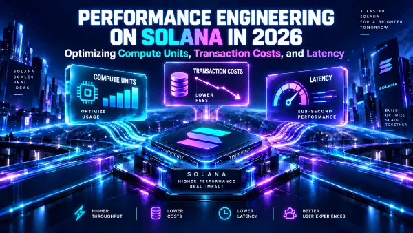 Performance Engineering auf Solana in 2026: Optimierung von Compute, Kosten und Latenz