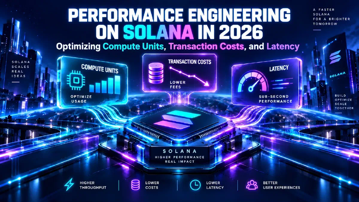 Performance Engineering auf Solana in 2026: Optimierung von Compute, Kosten und Latenz